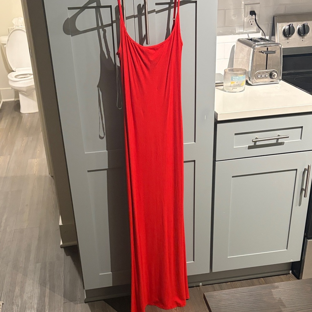 Wild Fable Vibrant Red Maxi Dress